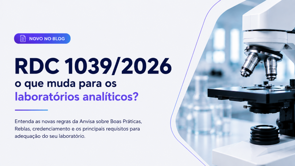RDC 1039/2026 da Anvisa para laboratórios analíticos
